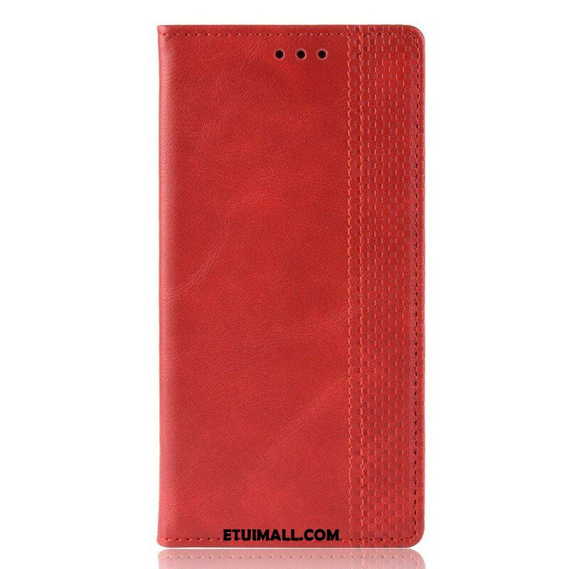 Etui Na Telefon do Realme X50 Etui Folio Stylizowany Efekt Skóry W Stylu Vintage