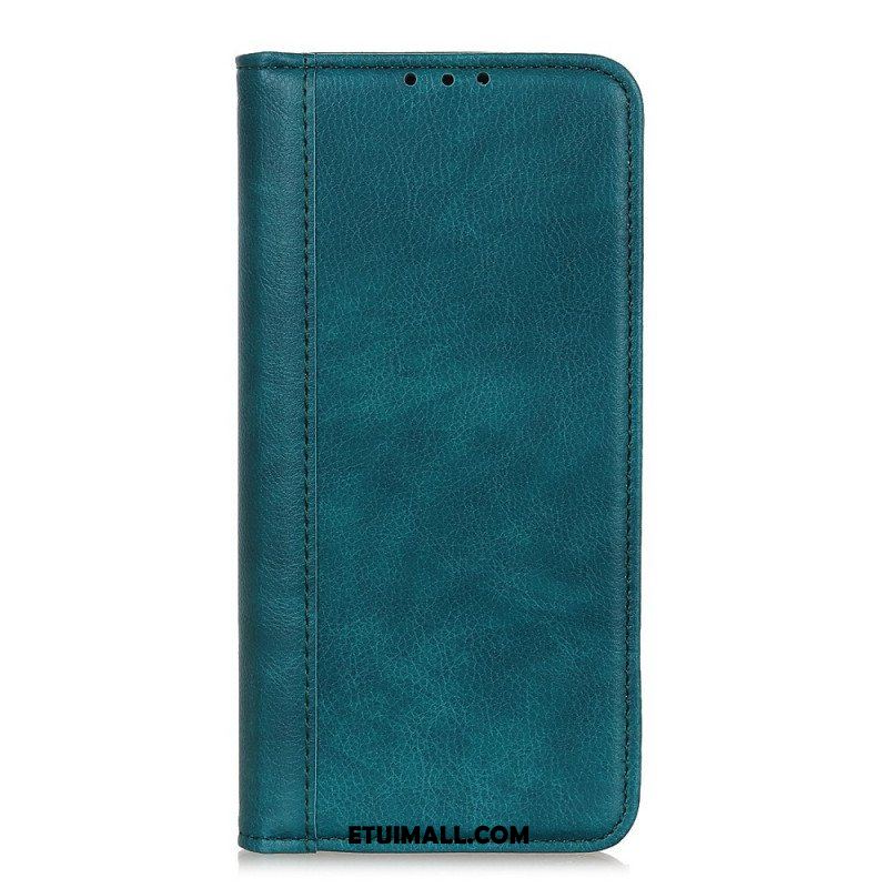 Etui Na Telefon do Samsung Galaxy A13 5G / A04s Etui Folio Elegancka Dwoina Skóry Liczi