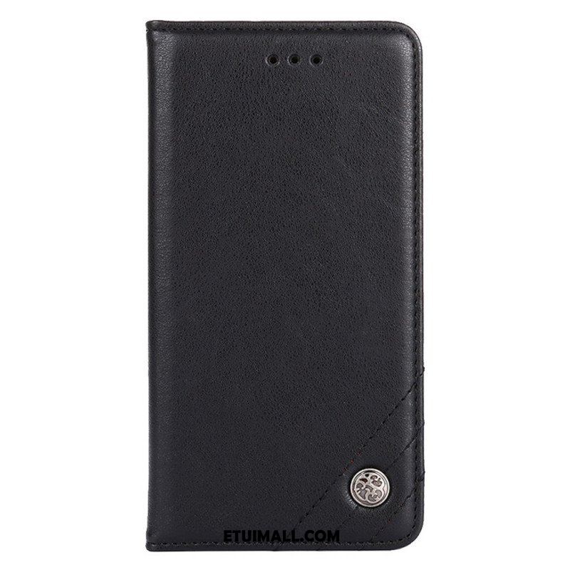 Etui Na Telefon do Samsung Galaxy A13 5G / A04s Etui Folio Stylowy Skórzany Nit