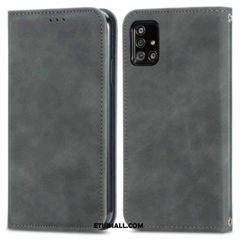 Etui Na Telefon do Samsung Galaxy A51 5G Etui Folio Sztuczna Skóra W Stylu Vintage