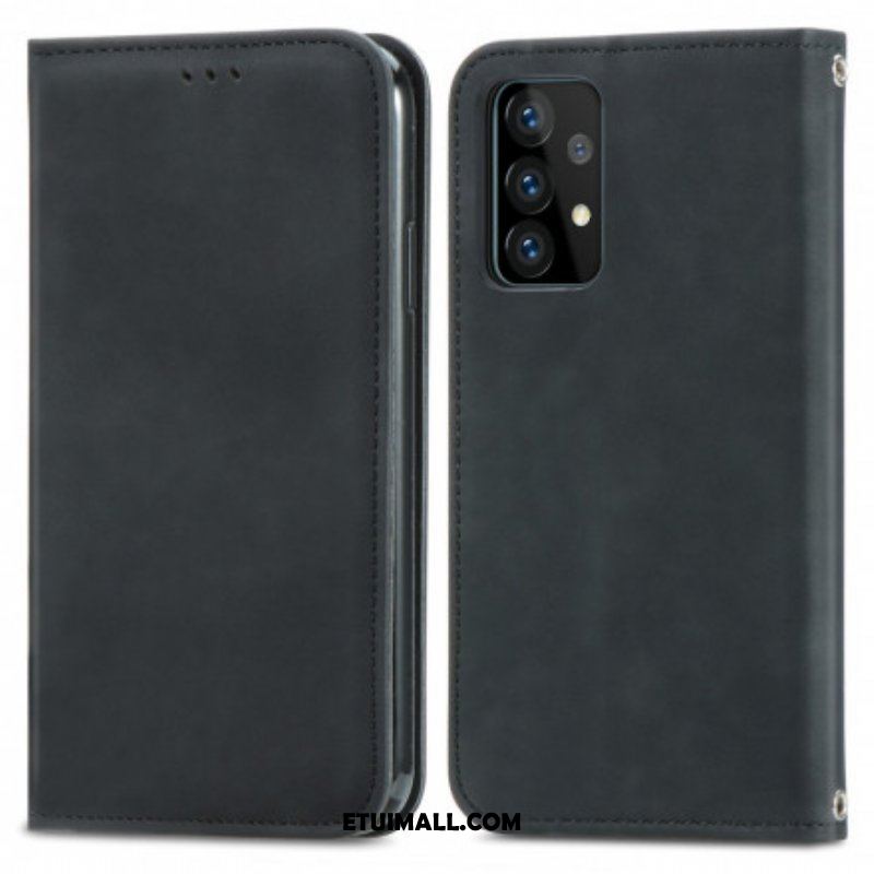 Etui Na Telefon do Samsung Galaxy A52 4G / A52 5G / A52s 5G Etui Folio Elegancki Efekt Skóry