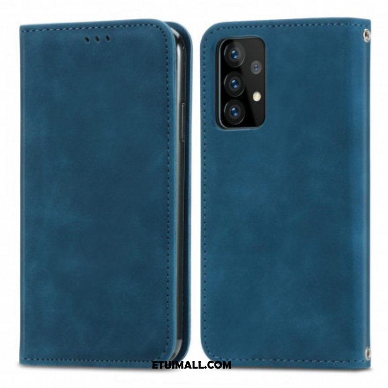 Etui Na Telefon do Samsung Galaxy A52 4G / A52 5G / A52s 5G Etui Folio Elegancki Efekt Skóry