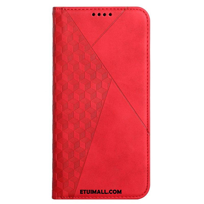 Etui Na Telefon do Samsung Galaxy M12 / A12 Etui Folio Efekt Geo Skóry