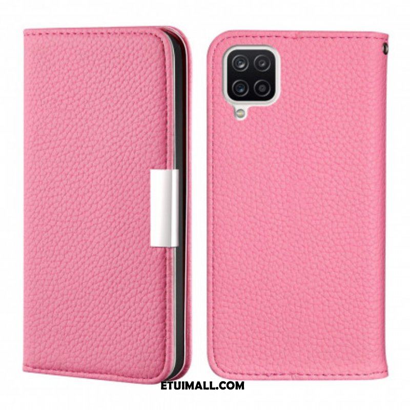 Etui Na Telefon do Samsung Galaxy M12 / A12 Etui Folio Liczi Ze Sztucznej Skóry Ultra Szykowny