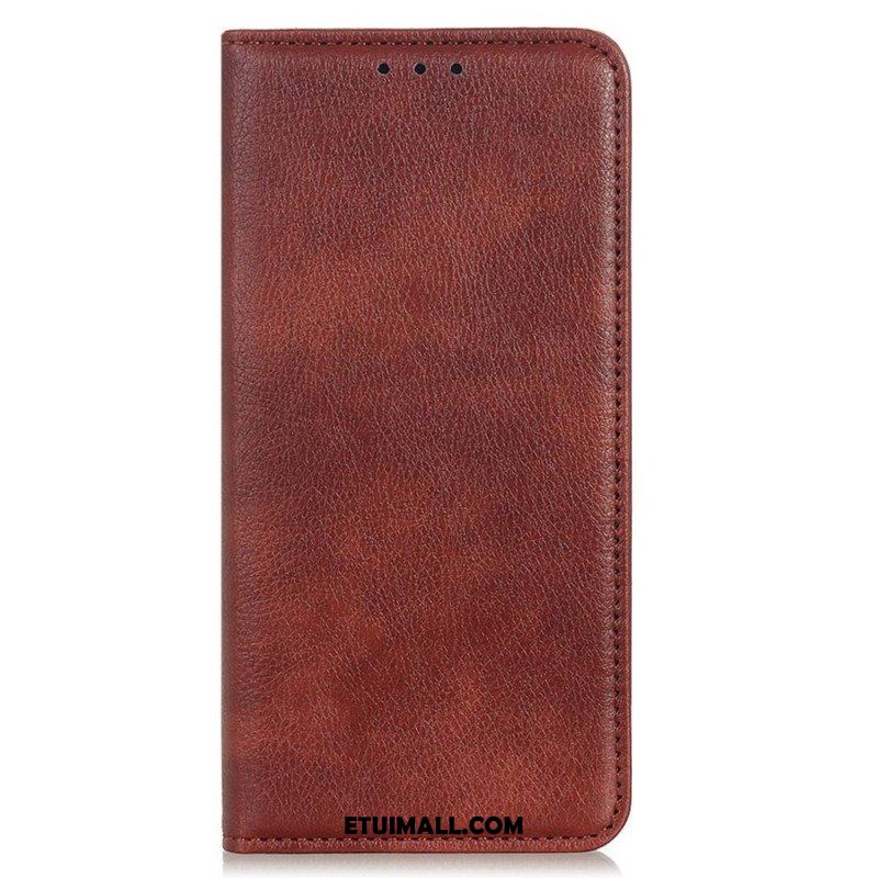 Etui Na Telefon do Samsung Galaxy M13 Etui Folio Skóra Dwoinowa Liczi