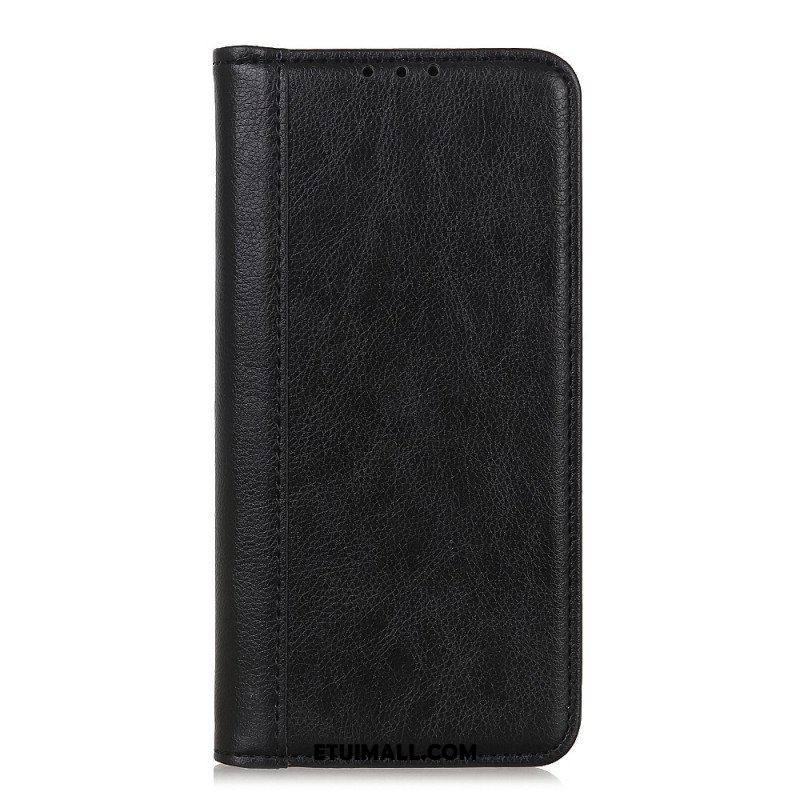 Etui Na Telefon do Samsung Galaxy M32 Etui Folio Elegancka Dwoina Skóry Liczi