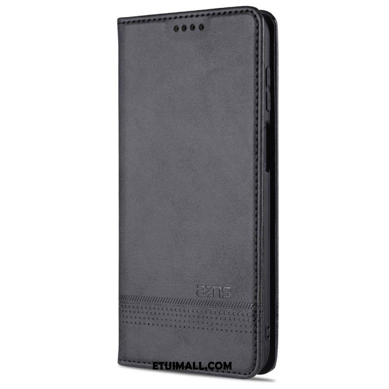 Etui Na Telefon do Samsung Galaxy M32 Etui Folio Stylizacja Skóry Azns