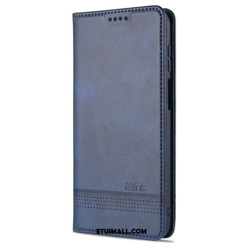 Etui Na Telefon do Samsung Galaxy M32 Etui Folio Stylizacja Skóry Azns