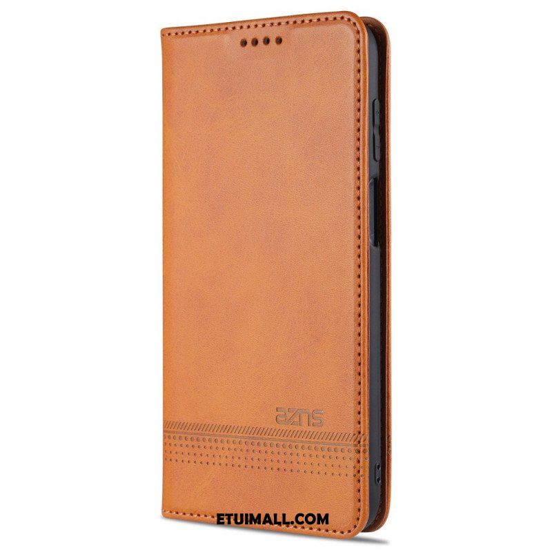 Etui Na Telefon do Samsung Galaxy M32 Etui Folio Stylizacja Skóry Azns