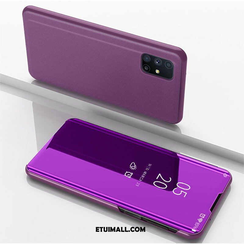 Etui Na Telefon do Samsung Galaxy M51 Lustro I Sztuczna Skóra