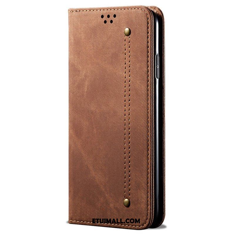 Etui Na Telefon do Samsung Galaxy M52 5G Etui Folio Tkanina Dżinsowa