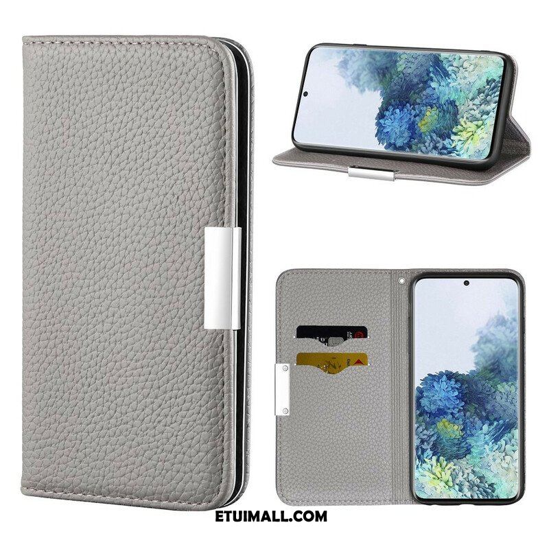 Etui Na Telefon do Samsung Galaxy S21 5G Etui Folio Liczi Ze Sztucznej Skóry Ultra Szykowny