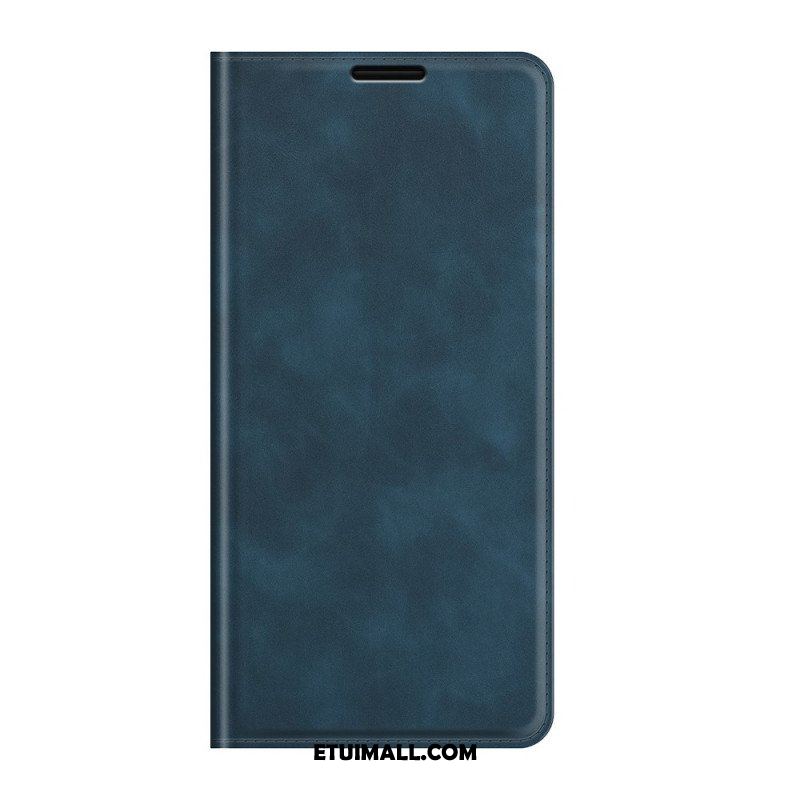 Etui Na Telefon do Samsung Galaxy S22 5G Etui Folio Jedwabisty W Dotyku Efekt Skóry