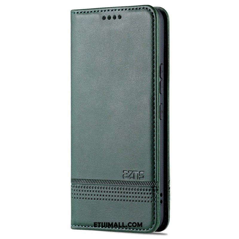 Etui Na Telefon do Samsung Galaxy S22 5G Etui Folio Stylizacja Skóry Azns