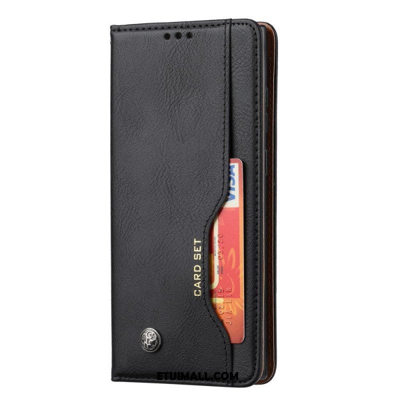 Etui Na Telefon do Samsung Galaxy S22 Ultra 5G Etui Folio Etui Na Karty Ze Sztucznej Skóry