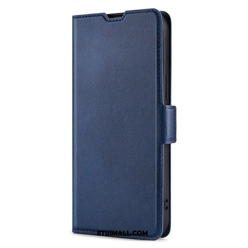 Etui Na Telefon do Samsung Galaxy S22 Ultra 5G Etui Folio Klasyczna Sztuczna Skóra