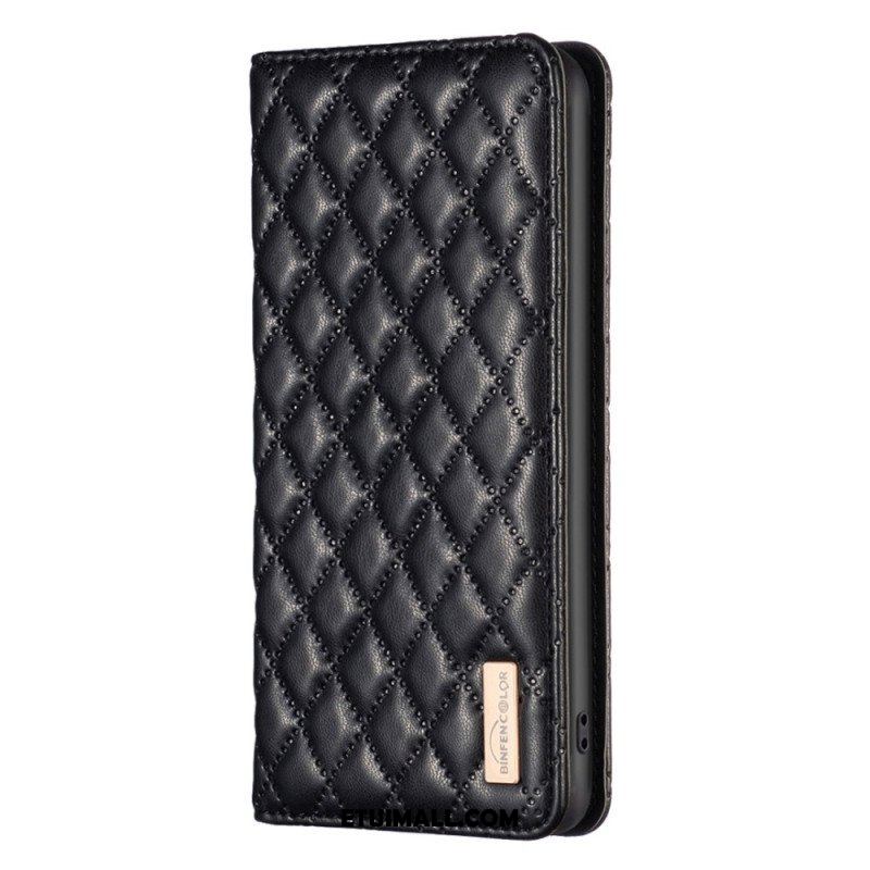 Etui Na Telefon do Samsung Galaxy S23 Ultra 5G Etui Folio Pikowany Binfen Kolor