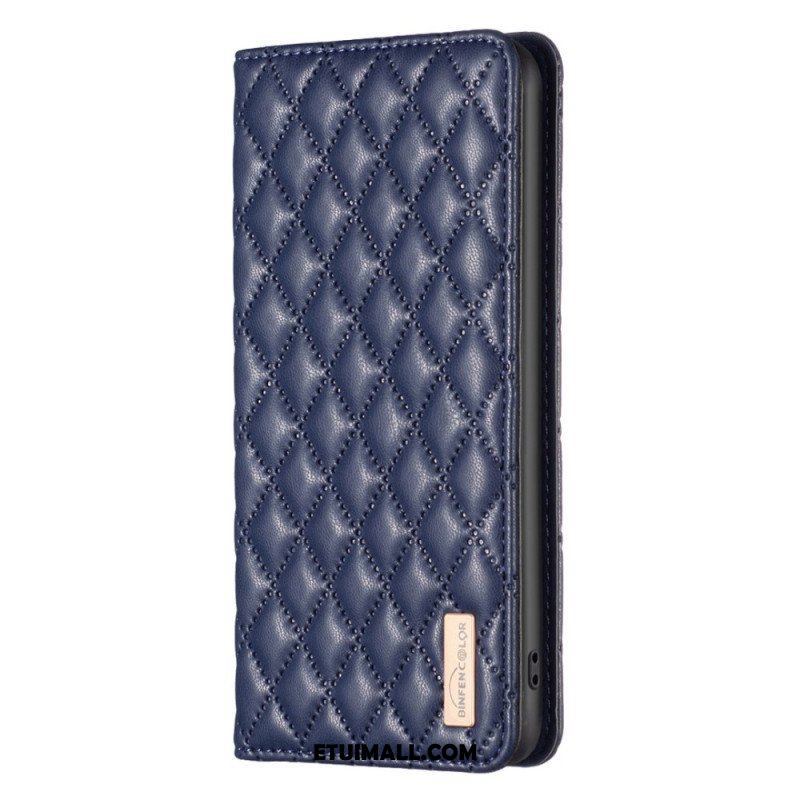 Etui Na Telefon do Samsung Galaxy S23 Ultra 5G Etui Folio Pikowany Binfen Kolor