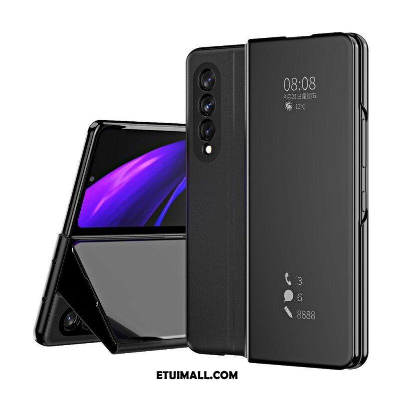 Etui Na Telefon do Samsung Galaxy Z Fold 3 5G Etui Folio Osłona Lusterka