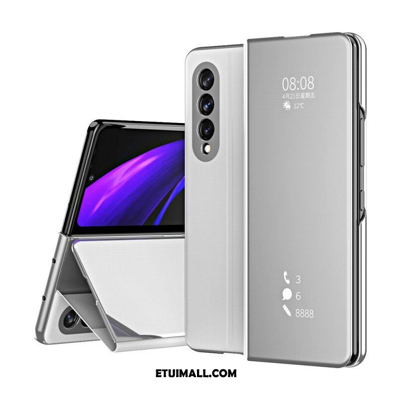 Etui Na Telefon do Samsung Galaxy Z Fold 3 5G Etui Folio Osłona Lusterka