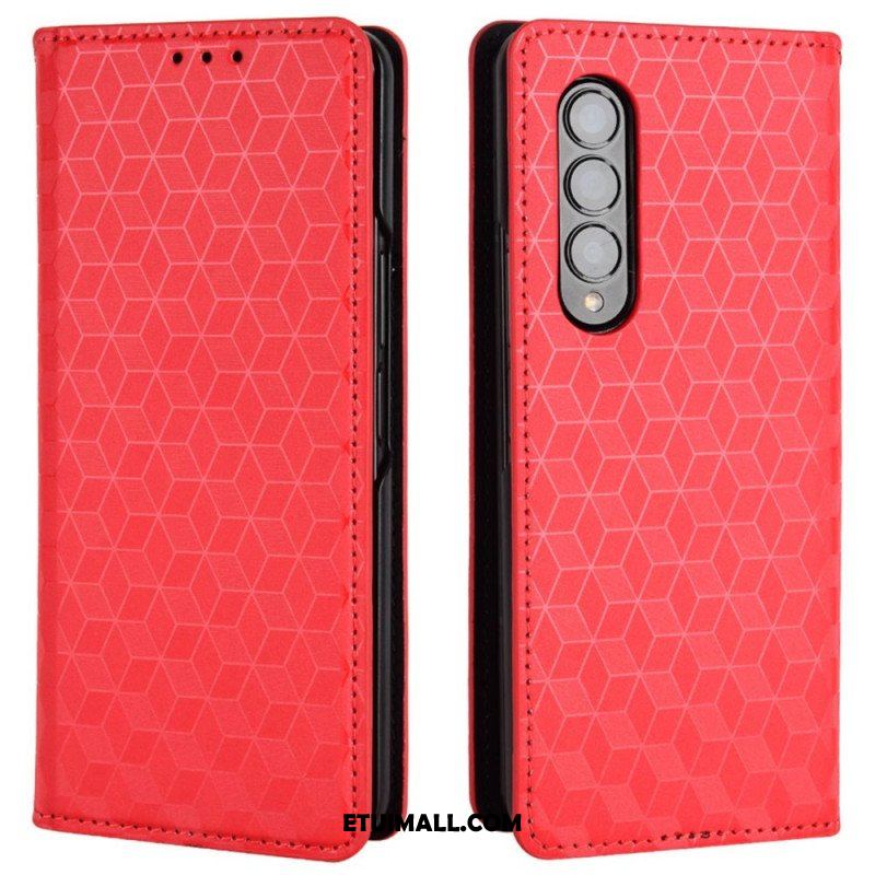 Etui Na Telefon do Samsung Galaxy Z Fold 4 Etui Folio Sześcian 3d