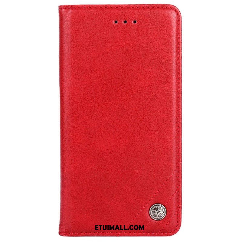 Etui Na Telefon do Sony Xperia 10 IV Etui Folio Ozdobny Nit Ze Sztucznej Skóry