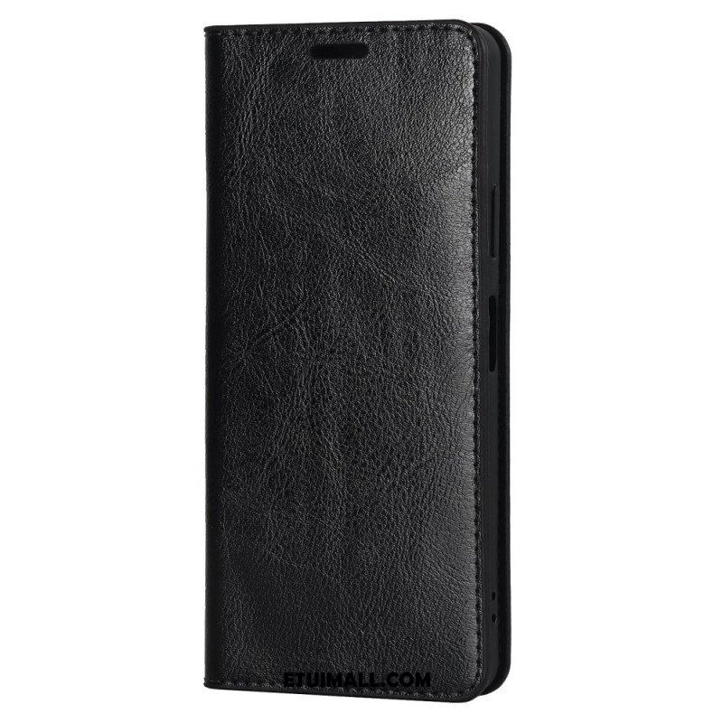 Etui Na Telefon do Sony Xperia 10 IV Etui Folio Prawdziwa Skóra