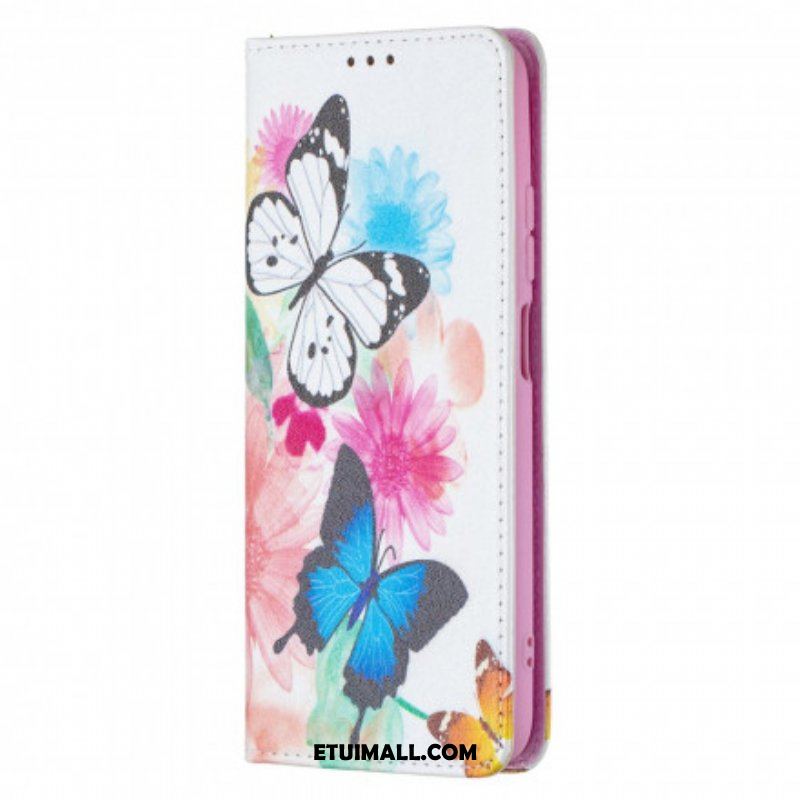 Etui Na Telefon do Xiaomi Redmi Note 10 / 10S Etui Folio Kolorowe Motyle