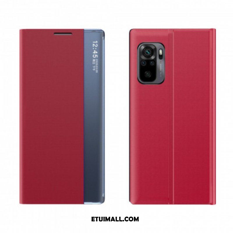 Etui Na Telefon do Xiaomi Redmi Note 10 / 10S Teksturowana Sztuczna Skóra