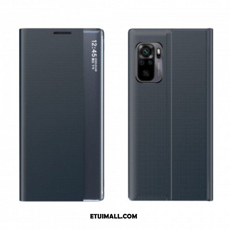 Etui Na Telefon do Xiaomi Redmi Note 10 / 10S Teksturowana Sztuczna Skóra