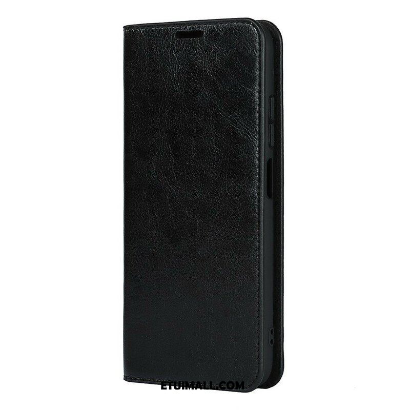 Etui Na Telefon do Xiaomi Redmi Note 10 5G Etui Folio Prawdziwa Skóra