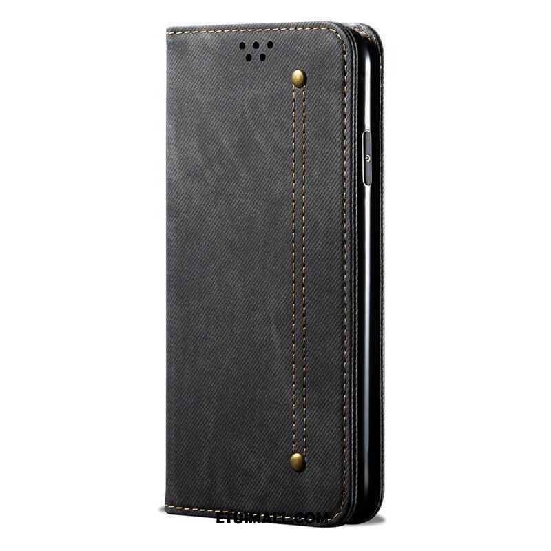 Etui Na Telefon do Xiaomi Redmi Note 10 5G Etui Folio Tkanina Dżinsowa