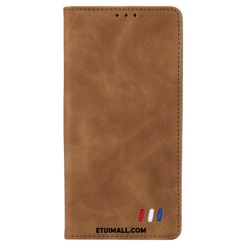 Etui Na Telefon do Xiaomi Redmi Note 10 5G Etui Folio Trójkolorowy Skórzany Styl