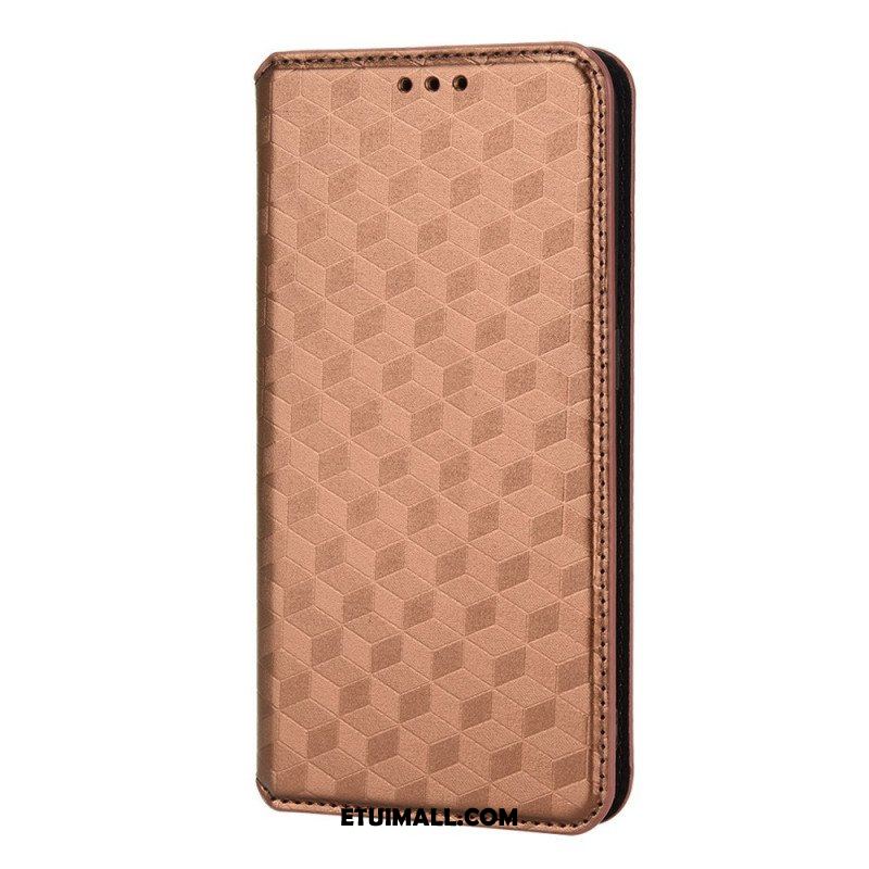 Etui Na Telefon do Xiaomi Redmi Note 11 / 11S Etui Folio Efekt Diamentowej Skóry 3d