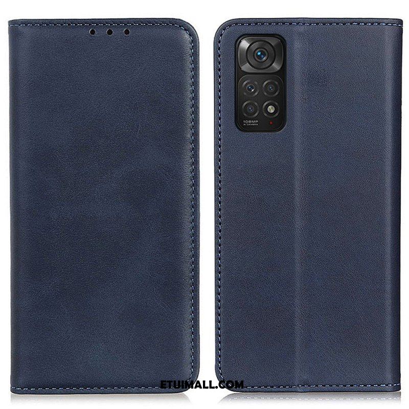 Etui Na Telefon do Xiaomi Redmi Note 11 / 11S Etui Folio Elegancka Dwoina Skórzana