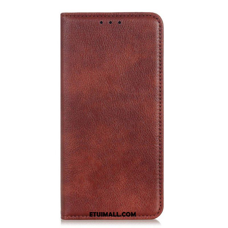 Etui Na Telefon do Xiaomi Redmi Note 11 / 11S Etui Folio Liczi Split Skórzana Tekstura