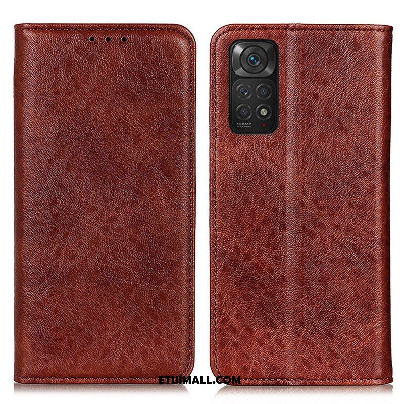 Etui Na Telefon do Xiaomi Redmi Note 11 / 11S Etui Folio Rzemienna Tekstura