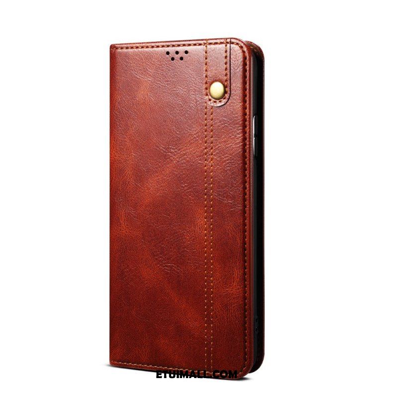 Etui Na Telefon do Xiaomi Redmi Note 11 Pro Plus 5G Etui Folio Woskowana Sztuczna Skóra