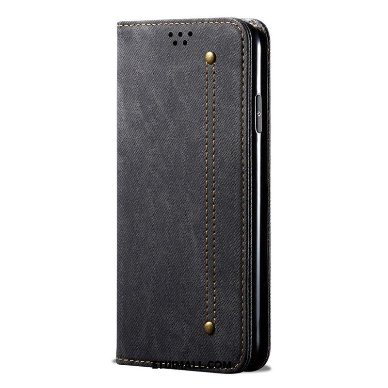 Etui Na Telefon do Xiaomi Redmi Note 12 5G Etui Folio Tkanina Dżinsowa