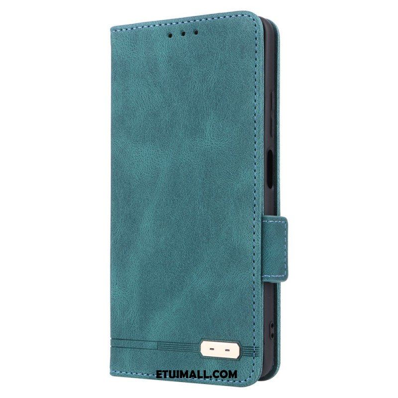 Etui Na Telefon do Xiaomi Redmi Note 12 Pro Etui Folio Stylowy Efekt Skóry