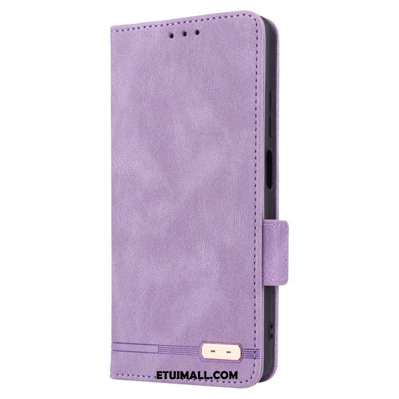 Etui Na Telefon do Xiaomi Redmi Note 12 Pro Etui Folio Stylowy Efekt Skóry