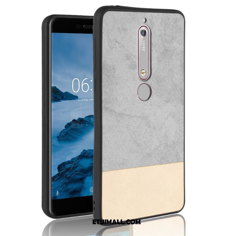 Etui Nokia 6.1 Czerwony Mieszane Kolory Telefon Komórkowy Skóra All Inclusive Pokrowce Tanie