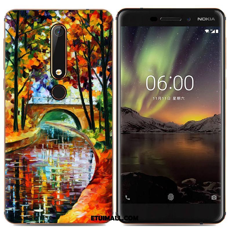 Etui Nokia 6.1 Telefon Komórkowy Kreatywne Kreskówka Miękki Kolor Futerał Sprzedam