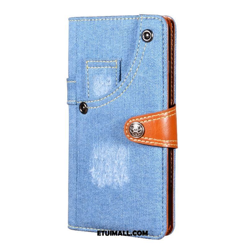 Etui Nokia 6.2 Wspornik Ciemno Niebieski Portfel Telefon Komórkowy Denim Futerał Sklep