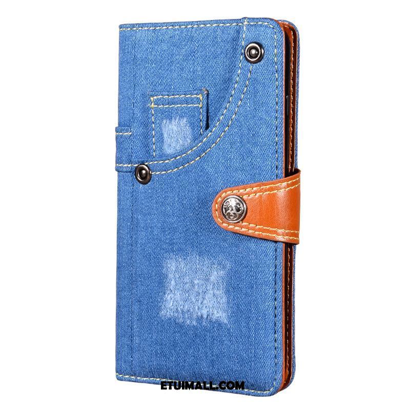 Etui Nokia 6.2 Wspornik Ciemno Niebieski Portfel Telefon Komórkowy Denim Futerał Sklep