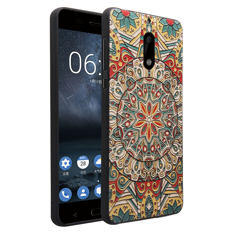 Etui Nokia 6 Anti-fall Miękki All Inclusive Tendencja Relief Futerał Sklep