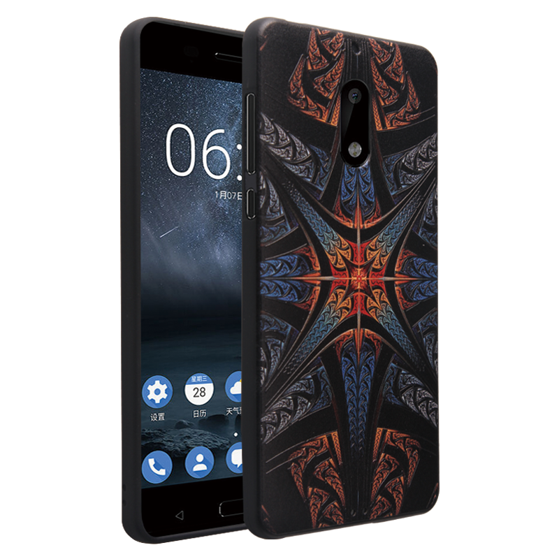 Etui Nokia 6 Anti-fall Miękki All Inclusive Tendencja Relief Futerał Sklep