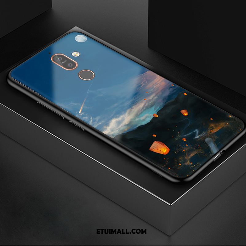 Etui Nokia 7 Plus Szkło Niebieski Telefon Komórkowy All Inclusive Tendencja Futerał Kup