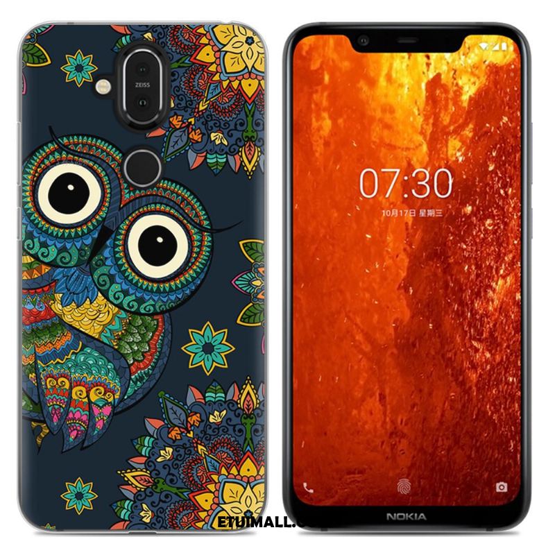 Etui Nokia 8.1 Anti-fall Purpurowy Miękki Proste Kreskówka Futerał Na Sprzedaż