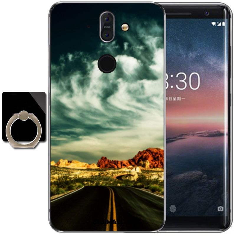 Etui Nokia 8 Sirocco Atrament Purpurowy Wysoki Ochraniacz Silikonowe Pokrowce Kupię